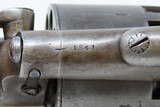Rare CIVIL WAR CONFEDERATE Paris Contract LeMAT Grapeshot REVOLVER Antique
9-Shot Cylinder with a Shotgun Barrel Underneath! - 15 of 23