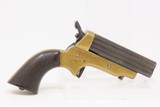 Antique CIVIL WAR Era C. SHARPS Model 2A .30 Caliber RF PEPPERBOX Revolver
4 Shot SELF DEFENSE Pocket Gun - 15 of 18