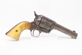 1876 Antique Colt PEACEMAKER Black Powder Frame SINGLE ACTION ARMY Revolver SAA with BONE GRIPS Manufactured in 1876! - 15 of 18