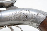 Antique ALLEN & THURBER Double Barrel SxS SINGLE TRIGGER Percussion PistolRARE 1 of Less Than 1000 Made! - 6 of 18