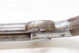 Antique ALLEN & THURBER Double Barrel SxS SINGLE TRIGGER Percussion PistolRARE 1 of Less Than 1000 Made! - 13 of 18