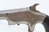 Antique BRASS FRAME Merrimack Arms Spur Trigger .41 RF SOUTHERNER DeringerSingle Shot Self Defense Spur Trigger Pistol - 4 of 19
