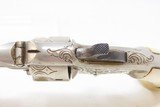 Rare ENGRAVED Antique MARLIN XXX Standard 1872 .32 Cal. RF POCKET RevolverFANCY WILD WEST Pocket Revolver - 7 of 18