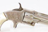 Rare ENGRAVED Antique MARLIN XXX Standard 1872 .32 Cal. RF POCKET RevolverFANCY WILD WEST Pocket Revolver - 17 of 18