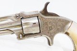 Rare ENGRAVED Antique MARLIN XXX Standard 1872 .32 Cal. RF POCKET RevolverFANCY WILD WEST Pocket Revolver - 4 of 18