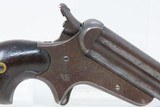Antique CIVIL WAR Era SHARPS Model 3 .32 Caliber Rimfire PEPPERBOX Revolver 4 Shot Self Defense Pocket Gun - 16 of 17