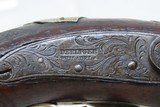 ENGRAVED Antique HENRY DERINGER c. 1850s .44 CALIBER Percussion Pistol Famous POCKET Pistol that Assassinated LINCOLN - 6 of 17