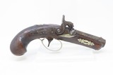 ENGRAVED Antique HENRY DERINGER c. 1850s .44 CALIBER Percussion Pistol Famous POCKET Pistol that Assassinated LINCOLN - 2 of 17