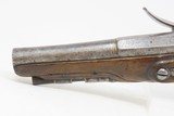 FRENCH Antique .56 Cal FLINTLOCK Belt Pistol Single Shot European Early-1800sCarved Stock, Gold Punch Dots Original Flintlock Pistol - 17 of 17