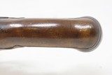 FRENCH Antique .56 Cal FLINTLOCK Belt Pistol Single Shot European Early-1800sCarved Stock, Gold Punch Dots Original Flintlock Pistol - 7 of 17