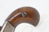 Antique .22 Caliber Nickel DERINGER Style Pistol with Walnut Grips “The Standard ‘Fourth of July’ pistol of the Country” - 3 of 16