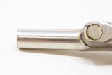 Antique .22 Caliber Nickel DERINGER Style Pistol with Walnut Grips “The Standard ‘Fourth of July’ pistol of the Country” - 12 of 16