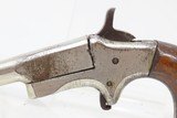 Antique .22 Caliber Nickel DERINGER Style Pistol with Walnut Grips “The Standard ‘Fourth of July’ pistol of the Country” - 4 of 16