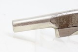Antique .22 Caliber Nickel DERINGER Style Pistol with Walnut Grips “The Standard ‘Fourth of July’ pistol of the Country” - 5 of 16