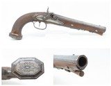 Antique FRENCH Percussion .70 Caliber FIGHTING Pistol European Martial 1800 Early-1800s Officer’s Pistol - 1 of 16