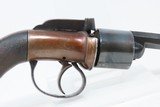 ENGRAVED Antique BAR HAMMER Transitional .38 Caliber PERCUSSION DA Revolver PEPPERBOX to REVOLVER Transitional Firearm - 17 of 18