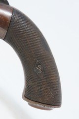 ENGRAVED Antique BAR HAMMER Transitional .38 Caliber PERCUSSION DA Revolver PEPPERBOX to REVOLVER Transitional Firearm - 3 of 18