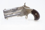 Antique FRANK WESSON Superposed .41 Cal. Rimfire PISTOL with SLIDING DAGGER MASSACHUSETTS Made SWIVEL BREECH Pocket Pistol - 2 of 18