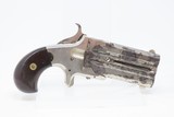 Antique FRANK WESSON Superposed .41 Cal. Rimfire PISTOL with SLIDING DAGGER MASSACHUSETTS Made SWIVEL BREECH Pocket Pistol - 15 of 18