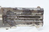Antique FRANK WESSON Superposed .41 Cal. Rimfire PISTOL with SLIDING DAGGER MASSACHUSETTS Made SWIVEL BREECH Pocket Pistol - 18 of 18