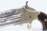 Antique FRANK WESSON Superposed .41 Cal. Rimfire PISTOL with SLIDING DAGGER MASSACHUSETTS Made SWIVEL BREECH Pocket Pistol - 4 of 18
