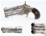 Antique FRANK WESSON Superposed .41 Cal. Rimfire PISTOL with SLIDING DAGGER MASSACHUSETTS Made SWIVEL BREECH Pocket Pistol - 1 of 18