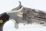 Antique FRANK WESSON Superposed .41 Cal. Rimfire PISTOL with SLIDING DAGGER MASSACHUSETTS Made SWIVEL BREECH Pocket Pistol - 17 of 18
