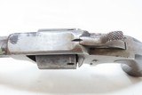 RARE Antique JAMES REID Model 2 SPUR TRIGGER .32 Caliber 7-Shot RF REVOLVER 1860s Catskill, New York WILD WEST Hideout Revolver - 7 of 17