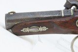 ENGRAVED Antique HENRY DERINGER c. 1850s .40 CALIBER Percussion BELT Pistol Henry Deringer’s Famous Pocket/Belt Pistol with SILVER BANDS! - 17 of 17