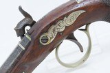 ENGRAVED Antique HENRY DERINGER c. 1850s .40 CALIBER Percussion BELT Pistol Henry Deringer’s Famous Pocket/Belt Pistol with SILVER BANDS! - 16 of 17