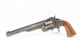 Antique SMITH & WESSON No. 3 “AMERICAN” First Model SINGLE ACTION Revolver.44 S&W “AMERICAN” Caliber with WALNUT GRIP - 2 of 17