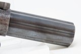 Antique ALLEN & WHEELOCK .32 Cal. POCKET SIZED Percussion PEPPERBOX PistolCIVIL WAR Era 6-Shot Pepperbox - 20 of 20