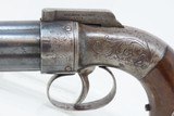 Antique ALLEN & WHEELOCK .32 Cal. POCKET SIZED Percussion PEPPERBOX PistolCIVIL WAR Era 6-Shot Pepperbox - 4 of 20