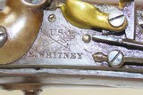 Antique So. CAROLINA Marked U.S. Contract WHITNEY M1816/22 FLINTLOCK Musket EXTREMELY RARE South Carolina SURCHARGED MUSKET - 8 of 23