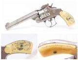 1880s Antique SMITH & WESSON .44 RUSSIAN DOUBLE ACTION First Model Revolver With Inscribed and Illustrated Presentation Ivory Grips! - 1 of 19