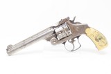1880s Antique SMITH & WESSON .44 RUSSIAN DOUBLE ACTION First Model Revolver With Inscribed and Illustrated Presentation Ivory Grips! - 2 of 19