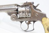 1880s Antique SMITH & WESSON .44 RUSSIAN DOUBLE ACTION First Model Revolver With Inscribed and Illustrated Presentation Ivory Grips! - 4 of 19