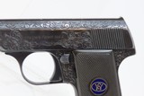 ENGRAVED German WALTHER Model 8 First Variant 6.35mm Semi-Auto Pistol C&RBEAUTIFULLY ENGRAVED Pistol Made Circa 1920-26 - 4 of 20