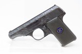 ENGRAVED German WALTHER Model 8 First Variant 6.35mm Semi-Auto Pistol C&RBEAUTIFULLY ENGRAVED Pistol Made Circa 1920-26 - 2 of 20