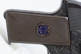 ENGRAVED German WALTHER Model 8 First Variant 6.35mm Semi-Auto Pistol C&RBEAUTIFULLY ENGRAVED Pistol Made Circa 1920-26 - 18 of 20