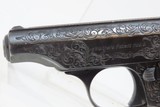 ENGRAVED German WALTHER Model 8 First Variant 6.35mm Semi-Auto Pistol C&RBEAUTIFULLY ENGRAVED Pistol Made Circa 1920-26 - 5 of 20