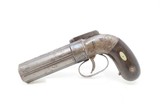 TYRON Marked Antique ALLEN & THURBER .32 Cal. Bar Hammer PEPPERBOX Revolver Pre- Civil War PERCUSSION Pepperbox - 2 of 17