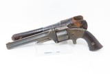 CIVIL WAR Era Antique SMITH & WESSON No. 2 OLD ARMY .32 Caliber RF Revolver With Period Slim Jim Leather Holster Rig - 2 of 20