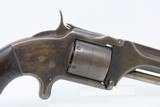 CIVIL WAR Era Antique SMITH & WESSON No. 2 OLD ARMY .32 Caliber RF Revolver With Period Slim Jim Leather Holster Rig - 19 of 20