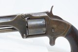 CIVIL WAR Era Antique SMITH & WESSON No. 2 OLD ARMY .32 Caliber RF Revolver With Period Slim Jim Leather Holster Rig - 6 of 20