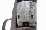 Engraved CIVIL WAR-Era Antique BACON Mfg. Co. PERCUSSION Pocket RevolverEarly Manufacture SERIES I / “ESCELSIOR” Variation - 11 of 20