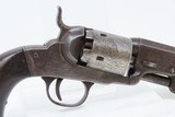 Engraved CIVIL WAR-Era Antique BACON Mfg. Co. PERCUSSION Pocket RevolverEarly Manufacture SERIES I / “ESCELSIOR” Variation - 19 of 20