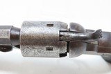 Engraved CIVIL WAR-Era Antique BACON Mfg. Co. PERCUSSION Pocket RevolverEarly Manufacture SERIES I / “ESCELSIOR” Variation - 7 of 20