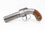 ALLEN, THURBER & Co. Antique WORCHESTER .32 Bar Hammer PEPPERBOX RevolverFirst American Double Action Revolving Percussion Pistol - 2 of 19