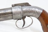 ALLEN, THURBER & Co. Antique WORCHESTER .32 Bar Hammer PEPPERBOX RevolverFirst American Double Action Revolving Percussion Pistol - 4 of 19
